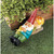 Sleepy Gnome Solar Powered Outdoor Statue - 13" - Green and Blue