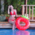 30" Inflatable Red Strawberry Children Pool Ring Float