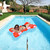 37" Inflatable Red and White Jumbo Hair Bow Pool Float