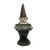 Grumpy Gnome with GO AWAY Sign Outdoor Garden Statue - 14.75"