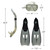 22" Gray Kona Adult Pro Silicone Swimming Pool Scuba or Snorkeling Set - Medium