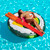 60" Inflatable Sushi Roll Island with Chopsticks Swimming Pool Float