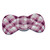 Make a Splash in Style with the Inflatable Purple and White Checkered Bow Tie Lounge Swimming Pool Float, 76-Inch