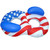 Celebrate the Stars and Stripes with the 65" Patriotic American Flag Pool Lounger