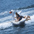 Two Person Giant Towable Lay On Swan With Handles - 84-Inch - White and Black
