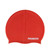 8.5" Red Solid Swim Cap for Swimming Pools and Spas for Teens and Adults