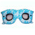 60" Inflatable Floral Blue Shades Double Seat Swimming Pool Lounge Float