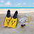 3pc Yellow and Black Pro Swimming Pool Scuba or Snorkeling Set 19.5" - Small