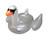 75" LED Lighted Color Changing Swan Float for Nighttime Pool Parties