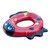 Red and Black Inflatable Ladybug Swim Ring Tube Pool Float, 24-inch