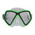 6.25" Neon Green and Black Monaco Children's Swimming Mask for Ages 10 and up