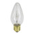 Pack of 25 Clear Flame E26 Base Outdoor Replacement F15 Light Bulbs 4.5”