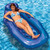 76" Inflatable Blue Wet or Dry Swimming Pool Sun Lounger