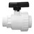 Efficiently control pool water flow with 7" Black and White HydroTools ABS Threaded and Socket Ball Valve