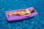 72" Inflatable Purple and White Cool Stripe Swimming Pool Mattress Float