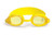 6.25" Yellow Advantage Goggles: Comfortable, Anti-Fog Lenses, Adjustable Swim Goggles for Kids in the Pool