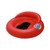 50" Inflatable Red Water Pop Floating Lounger with Black Mesh Seat