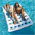 Inflatable Dual Window Pool Air Mattress - Blue and White - 76"