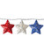 10-Count Red and Blue Fourth of July Star String Light Set, 7.25ft White Wire