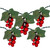Grape Cluster Outdoor Patio String Light Set - Red - 6' Green Wire - 5ct