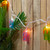 10-Count Summer Flip Flop Novelty String Christmas Light Set, 7.25ft White Wire
