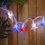 30ct LED Patriotic Stars Fourth of July String Light Set, 7ft White Wire