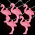 10-Count Pink Flamingo String Lights - Warm White