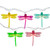 10-Count Dragonfly Patio Lights, 7.25ft - White Wire