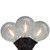 10ct Warm White LED G50 Globe Patio Lights, 10ft Black Wire