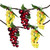 5-Count Red and Green Grape Cluster String Light Set, 8ft Brown Wire