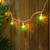 10-Count Green Tropical Palm Tree Outdoor Patio String Light Set, 7.25ft White Wire