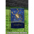 Blue and Gold Zodiac Scorpio Outdoor Garden Flag 18" x 12.5"