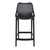 37.5" Black Solid Patio Resin Counter Stool