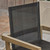 7-Piece Gray and Black Finish Oval Wood Outdoor Furniture Patio Dining Set