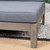 5-Piece Gray Contemporary Outdoor Furniture Patio Sectional Sofa Set - Gray Cushions