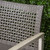 52" Black and Gray Outdoor Patio Handwoven Loveseat