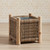 Square Rattan Outdoor Planter - 19.75" - Brown