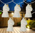 10-Count White Unicorn LED String Lights - 4.5 ft Clear Wire
