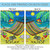 Blue and Yellow "RELAX" Paradise Hammock Outdoor Rectangular Mini Garden Flag 18" x 12.5"