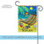 Blue and Yellow "RELAX" Paradise Hammock Outdoor Rectangular Mini Garden Flag 18" x 12.5"