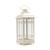 Set of 3 White Mission Style Pillar Candle Lanterns 20"