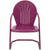 34-Inch Outdoor Retro Tulip Armchair, Purple