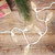 100 Count Warm White LED Faceted C9 Christmas Lights - 41 ft White Wire