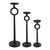 Pillar Candle Holder - 17" - Black