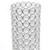 Ellipse Crystal Cylindrical Candle Holder - 11.25" - Clear