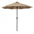 9ft Outdoor Casa Series Olefin Canopy Patio Umbrella: Crank Open, Auto Tilt, Tortilla Brown