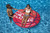 60" Inflatable Red, Black and White Basketball Island "Nothing but Wet" Pool Float