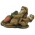 12.5" Bunny Laughing Holding a Carrot Outdoor Garden Statue