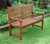 49" Brown Wooden Nantucket Garden Bench