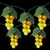 5-Count Green Grape Cluster Outdoor Patio String Light Set, 6ft Green Wire